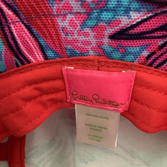 Lilly Pulitzer Ruby Red Wild Times Sun Hat, NWOT, OS - Picture 5 of 6